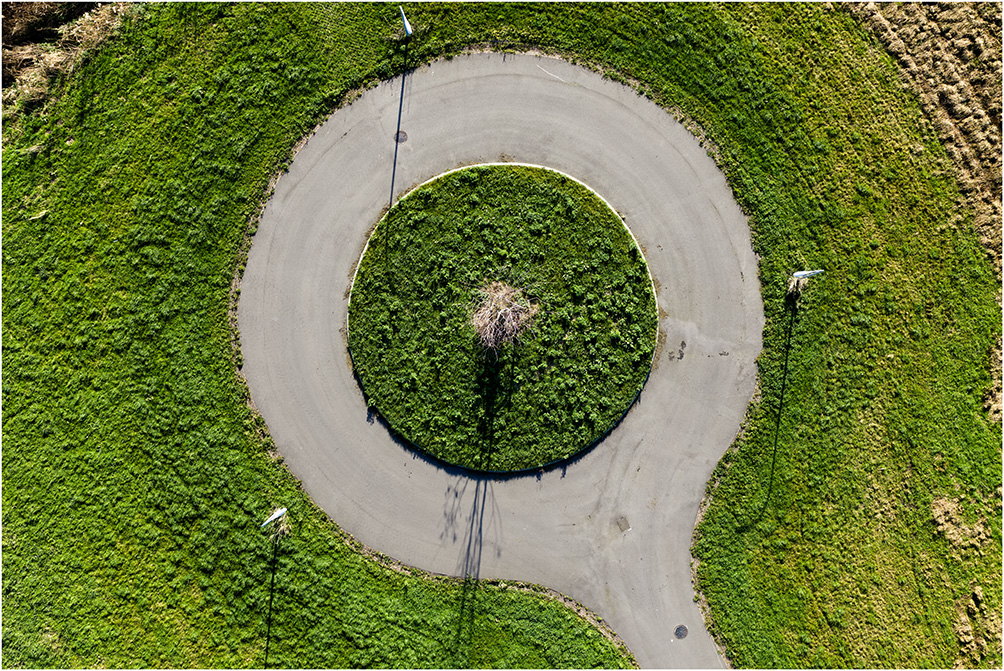 Minirotonde recht van boven
